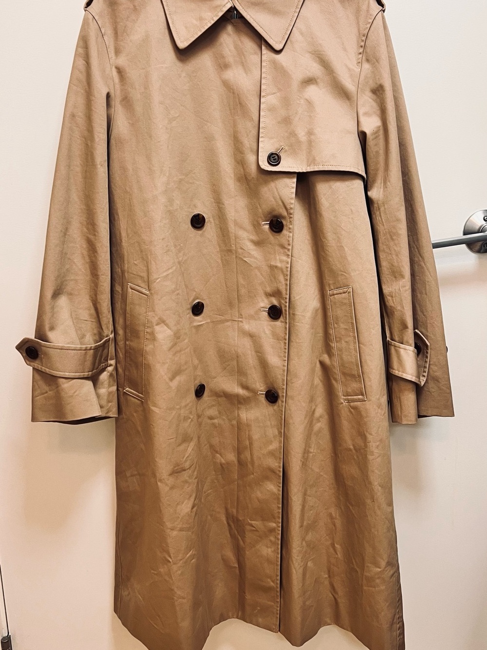 Uniqlo : C Women's Classic Tan Double-Breasted Trench Coat size L